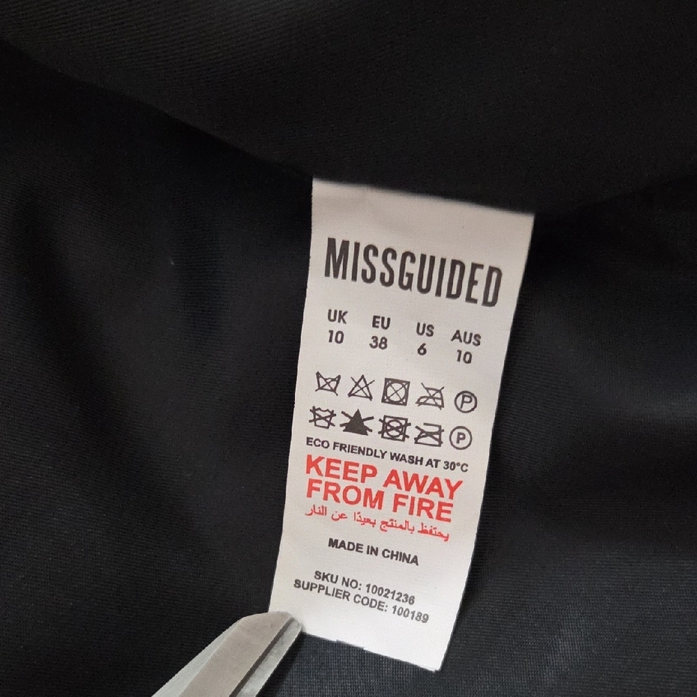 MISSGUIDED,  Black Faux Fur Jacket - Picture 5 of 9